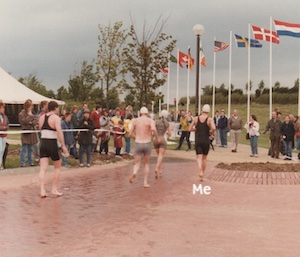 Running to the transition area